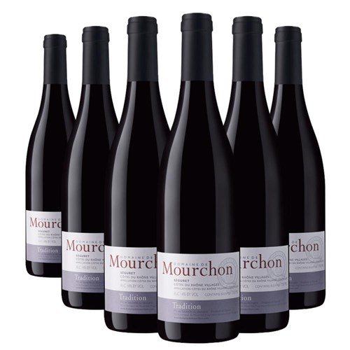 Case of 6 Domaine Mourchon Cotes du Rhone Tradition 75cl Red Wine